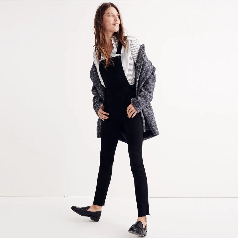 Madewell Black Women's Slim Overalls
